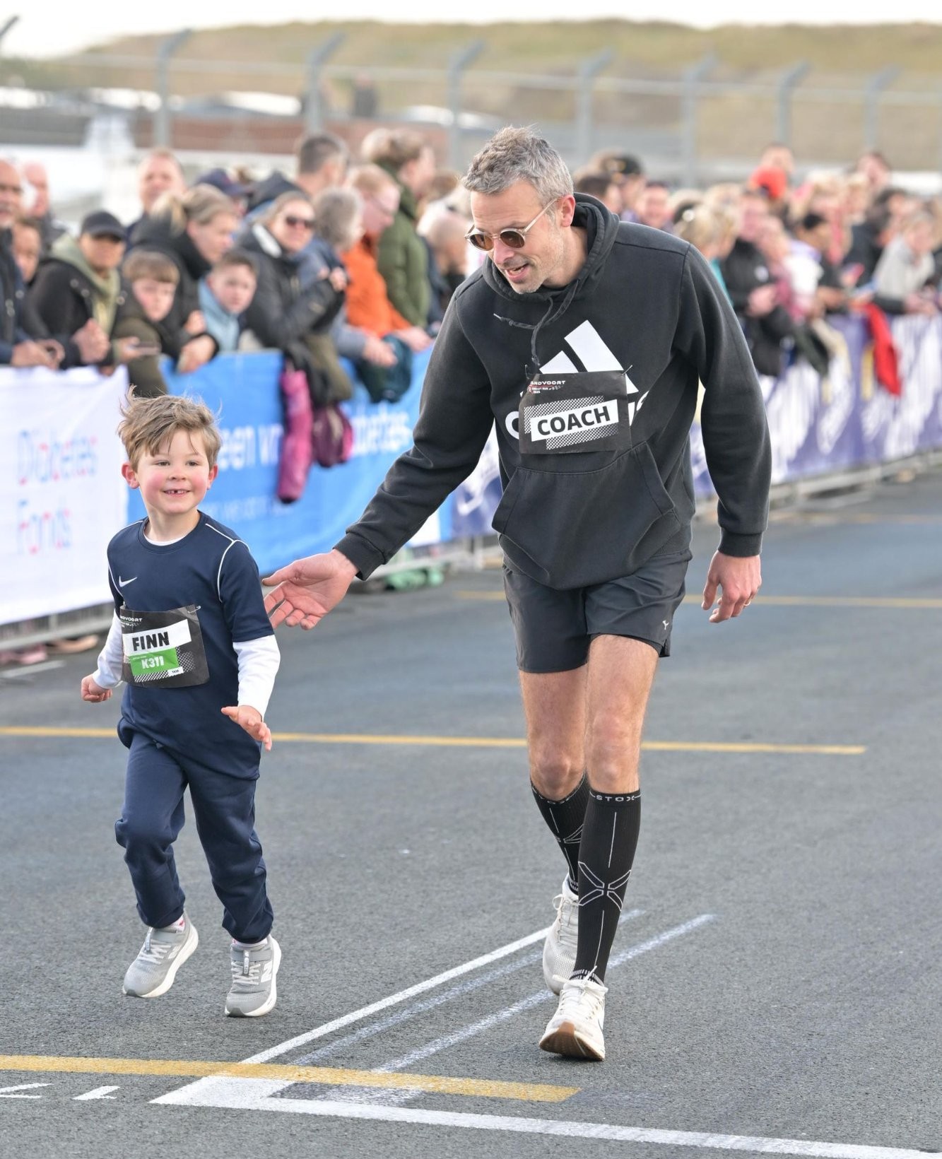 Sjoerd Righolt met zijn gezin in Zandvoort