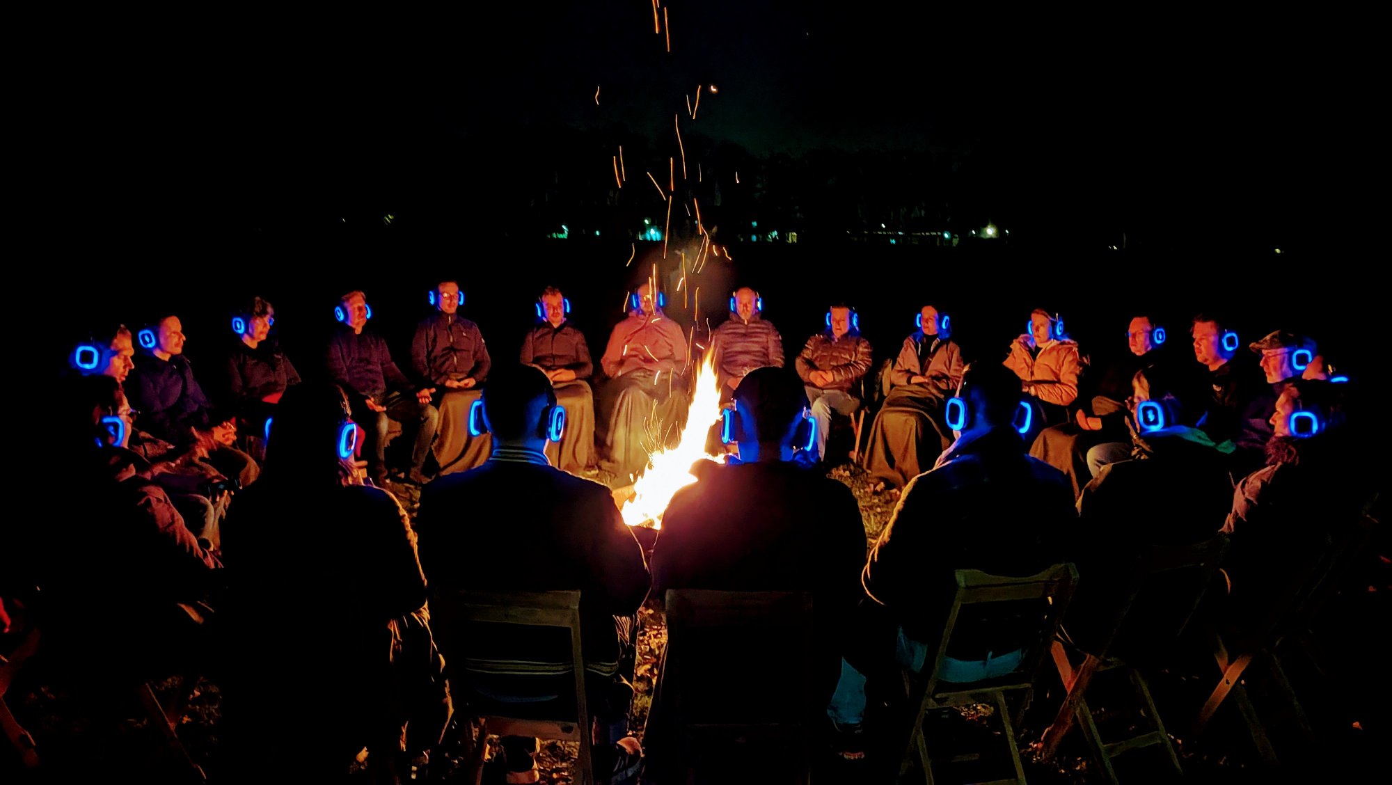 Groepssessie breathwork bij vuur, De Adempauze